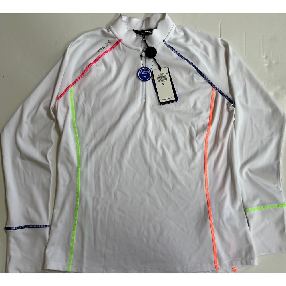 Ralph Lauren RLX Golf Women's Scallop Collar Powerstretch Jacket Size M NWT - Picture 1 of 16